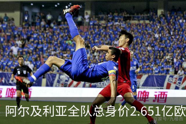 阿尔及利亚全队总身价2.651亿欧，26名球员中马扎的4500万欧最高